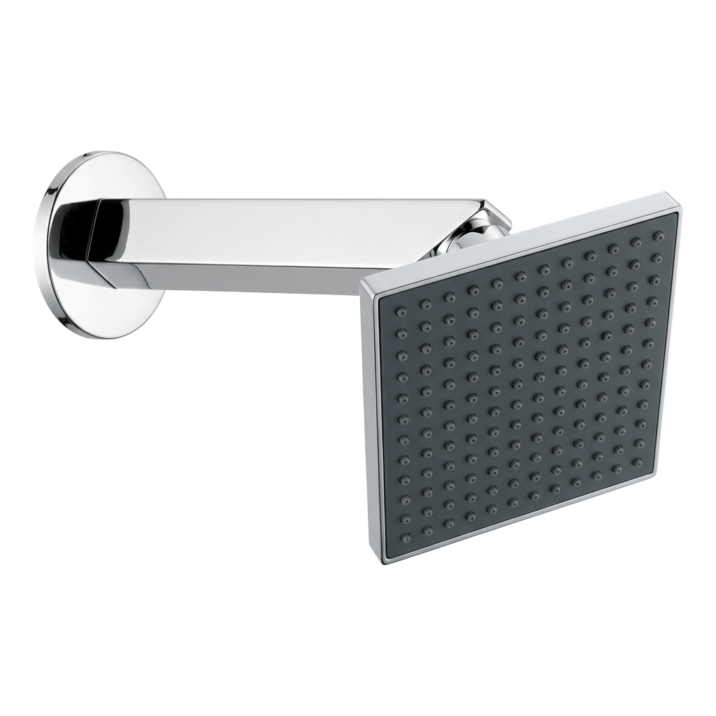 Cubix Room Nozzle chrome and black overhead shower