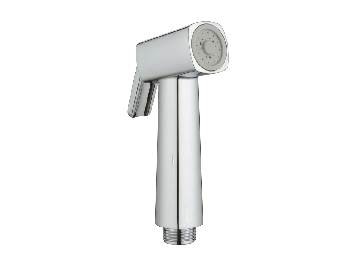Edge polished chrome health faucet set