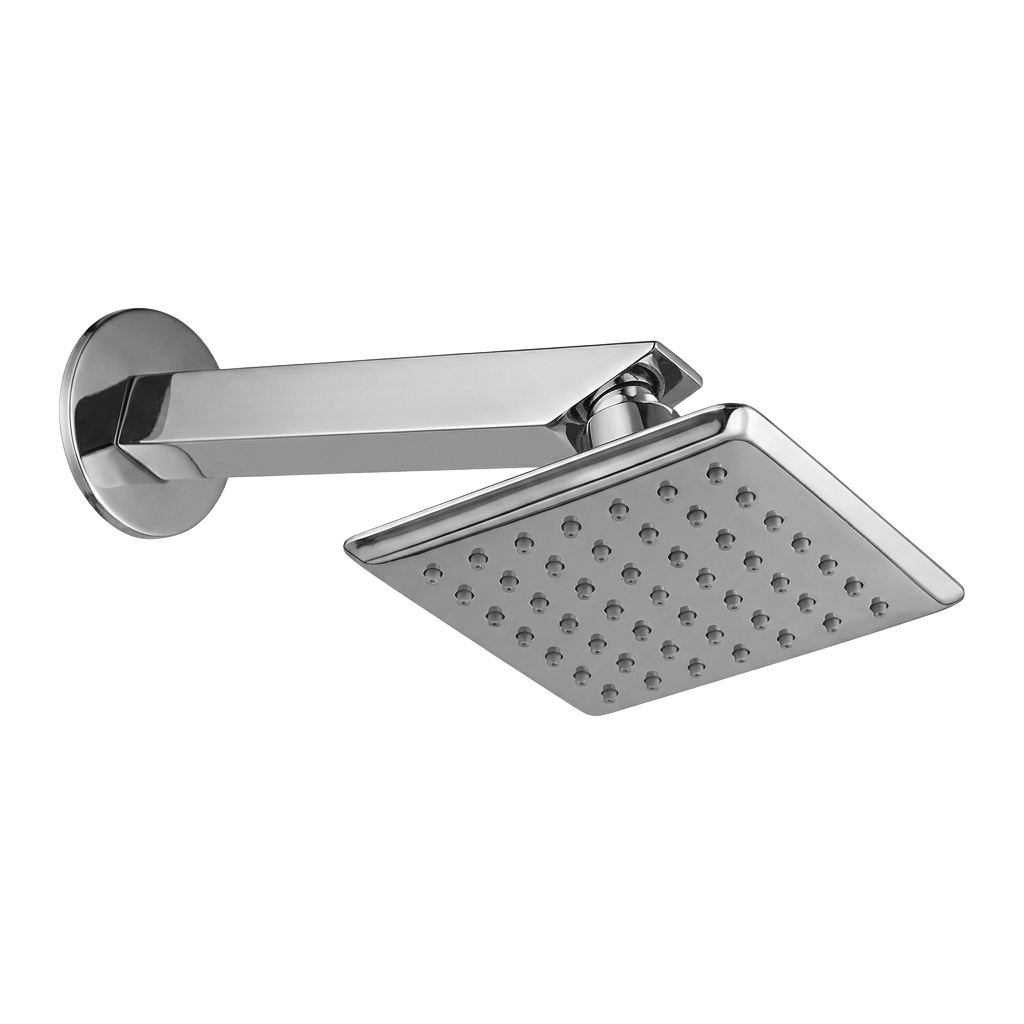 Krish polished chrome overhead shower