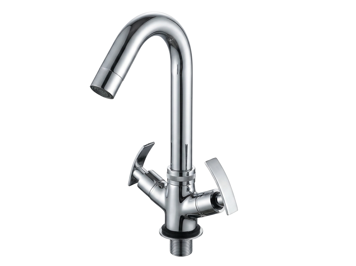 Novex polished chrome centre hole mixer